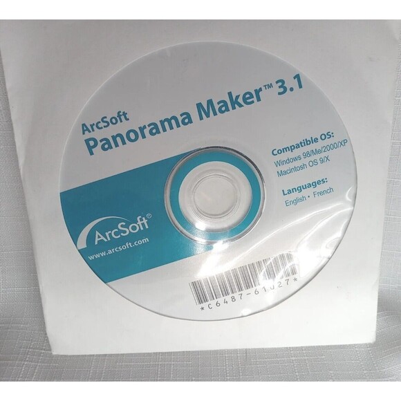 5/$25 ArcSoft Panorama Maker 3.1 PC CD Photo Maker - Picture 1 of 1